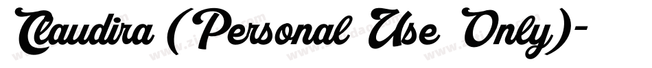 Claudira (Personal Use Only)字体转换